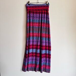 Cynthia Rowley Patterned Maxi Skirt